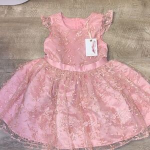 Jessica Simpson Pink Embroidered Dress